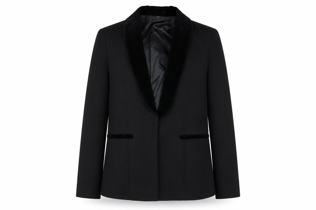 Paisley London Girls Black Slim Fit Blazer Jacket Size 12 Years