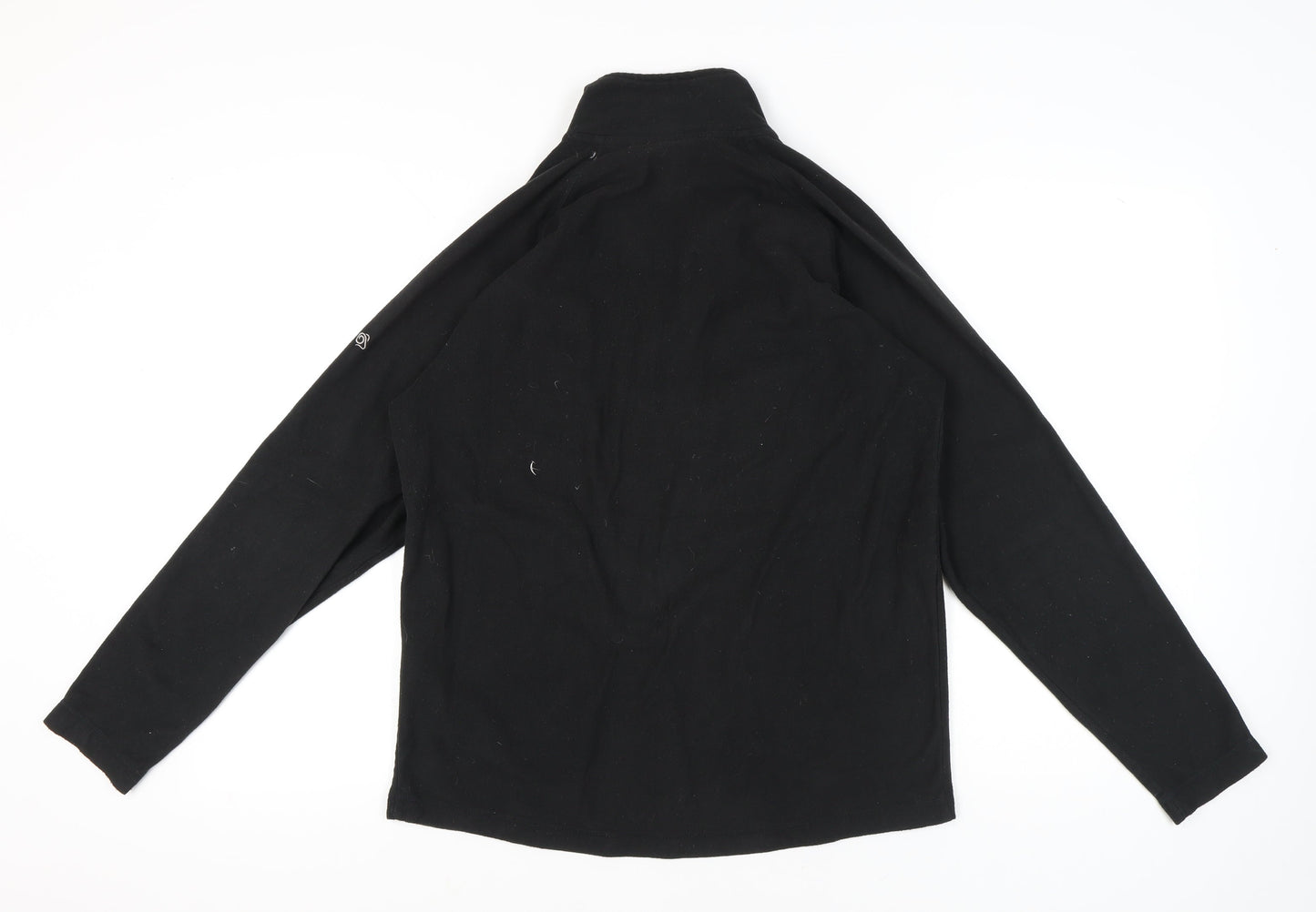 Craghoppers Men's Black Fleece Sweatshirt L 1/2 Zip Pullover Outdoor