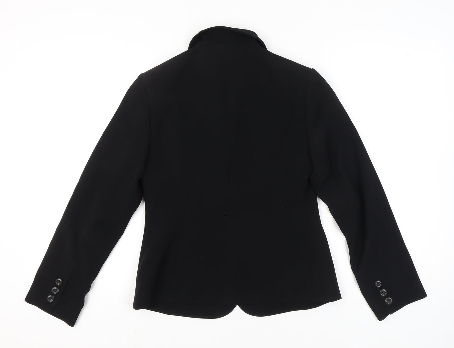 Hobbs Women Black Size 12 Tailored Blazer Jacket Classic Workwear