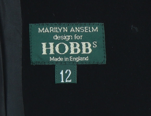 Hobbs Women Black Size 12 Tailored Blazer Jacket Classic Workwear