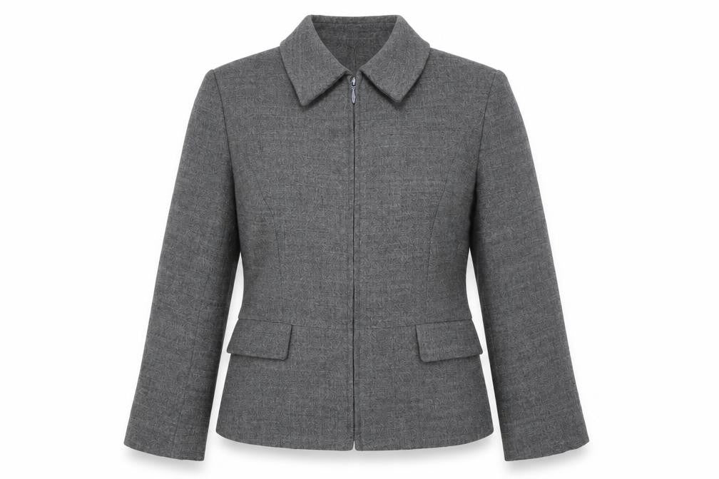 Marks and Spencer Women’s Grey Wool Blend Suit Jacket UK 12