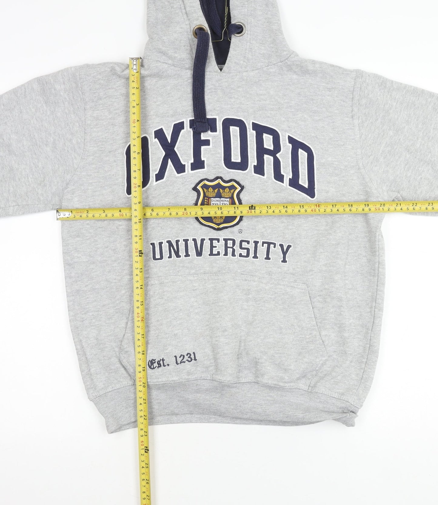Oxford University Grey Women's Small Hoodie Pullover Sweatshirt