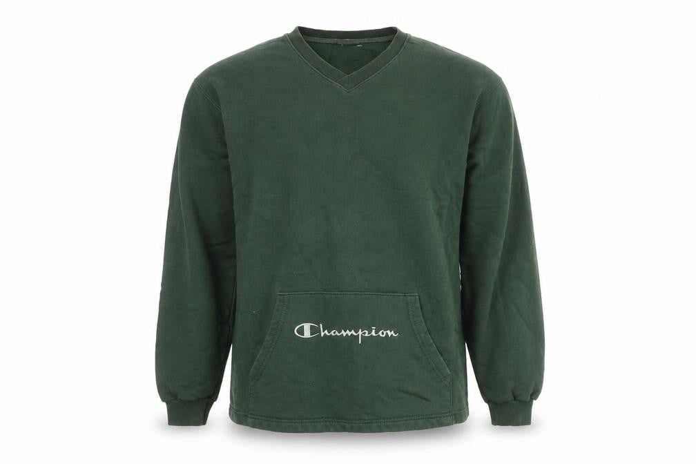 Mens UK M Regular Champion Green Pullover Sweatshirt