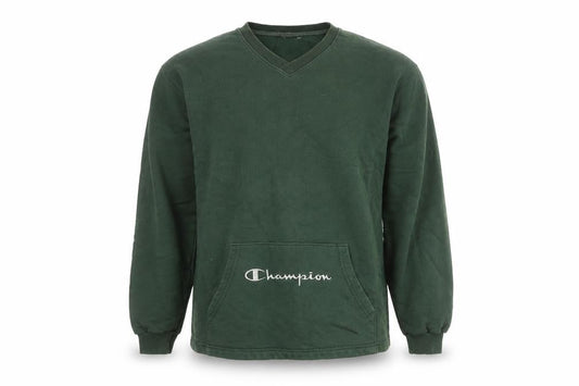 Mens UK M Regular Champion Green Pullover Sweatshirt