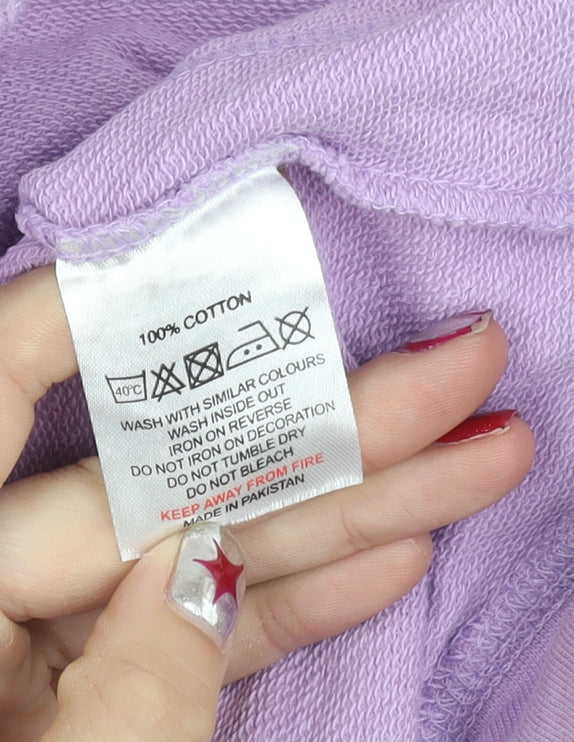 Leeds United Unisex Purple Pullover Hoodie L Cotton