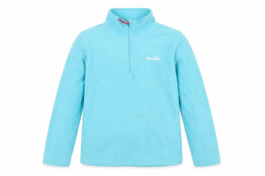 Peter Storm Girls Blue Fleece Pullover Sweatshirt 11 Years Hiking Outdoor