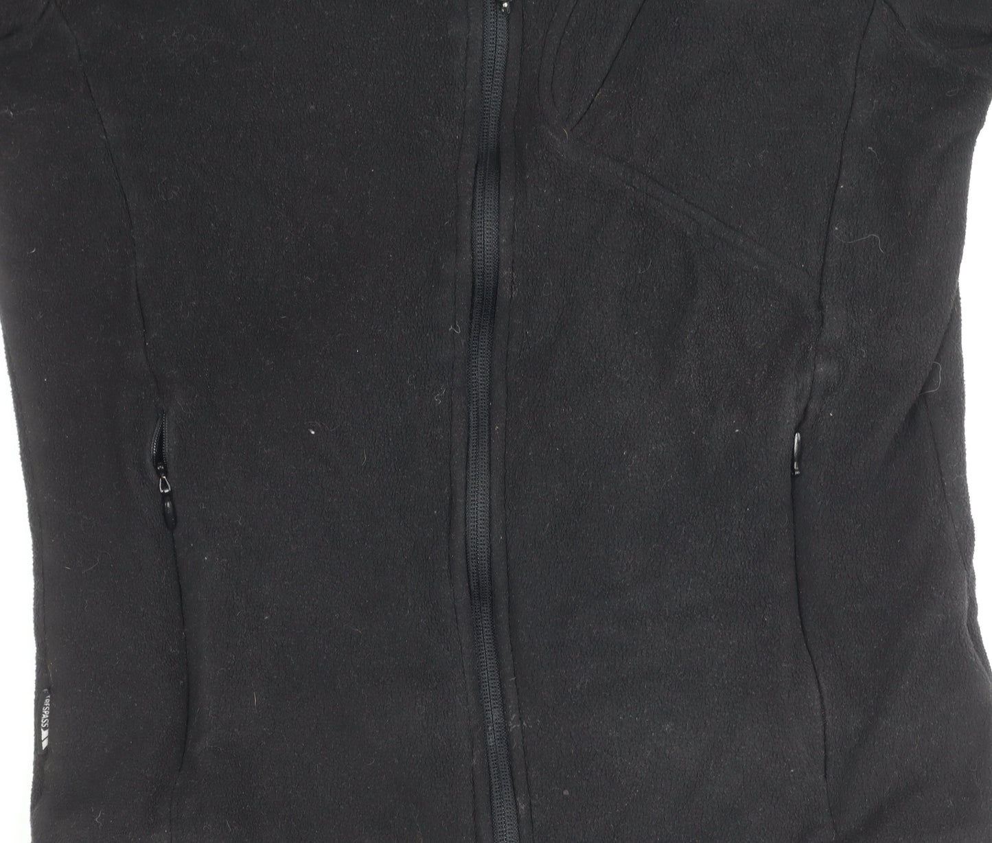 Trespass Boys Black 2XS Fleece Full Zip Outdoor Jacket with Thumb Holes