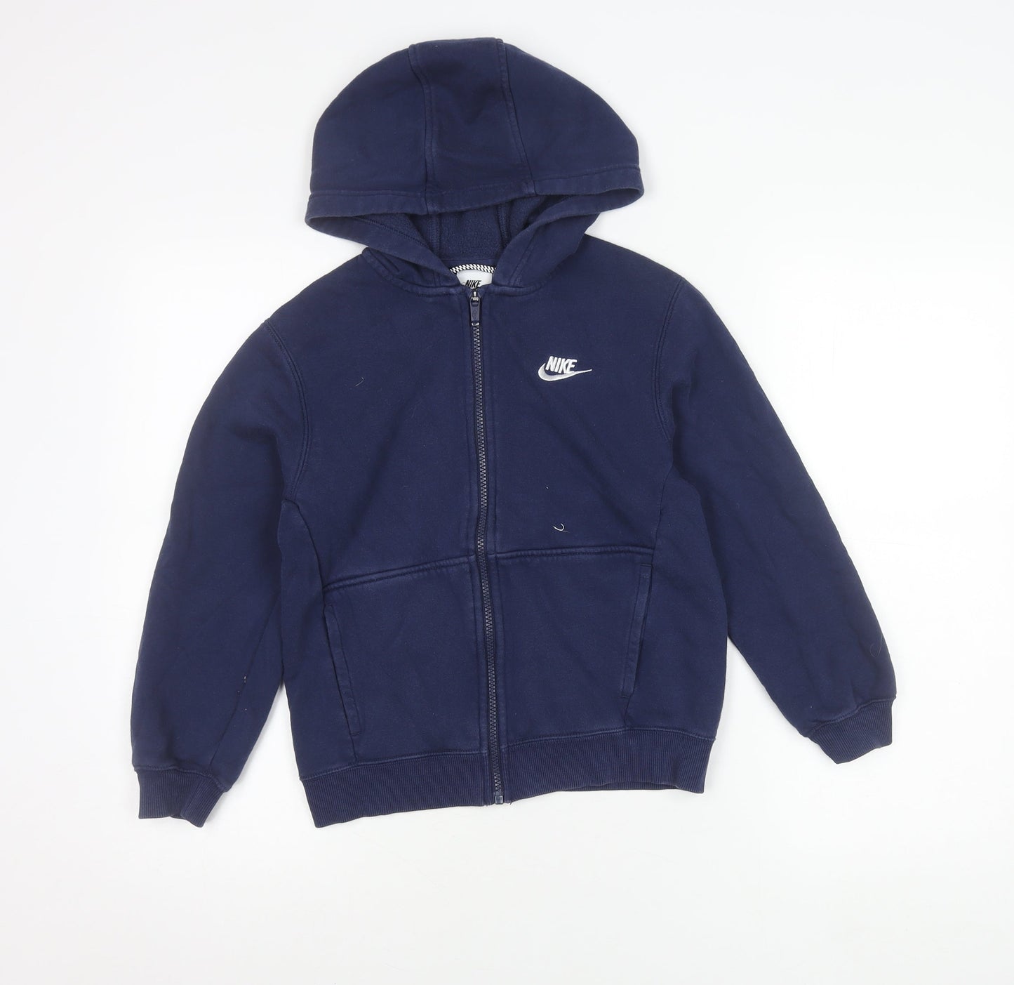 Nike Boys Blue Full Zip Hooded Jacket 11 Years Sports Casual