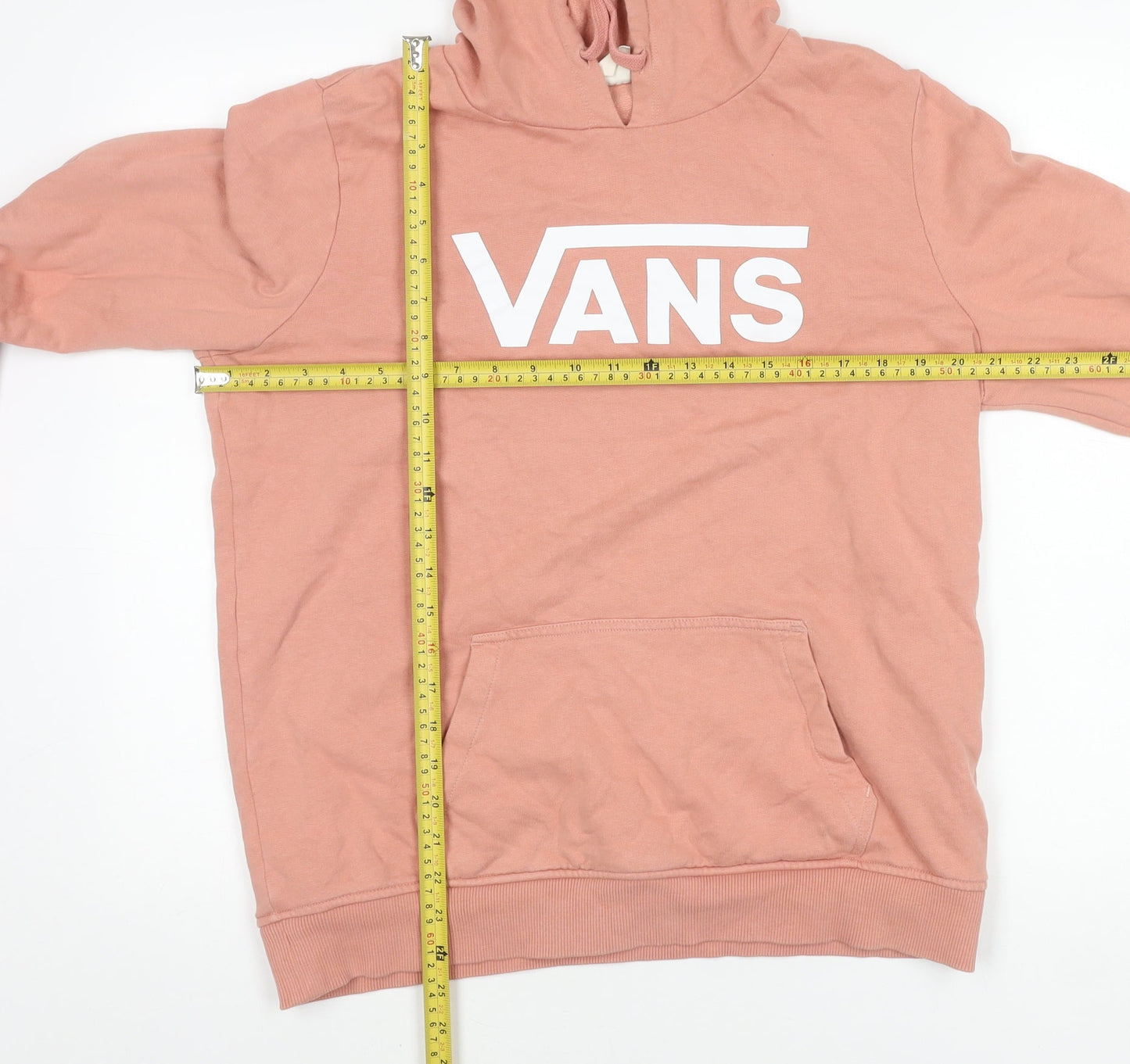 Vans Women’s Pink Pullover Hoodie Size L Logo Skate Casual