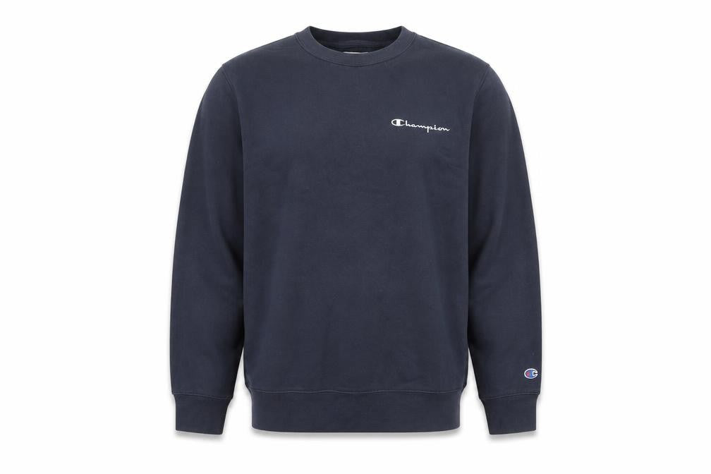 Mens UK S Regular Champion Blue Pullover Sweatshirt