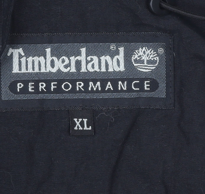 Timberland Men’s Black XL Hooded Full Zip Jacket Outdoor Casual