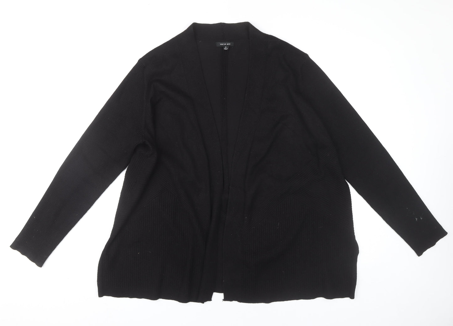 Verve Ami Womens Black Cardigan Size 18 Plus Long Sleeve Knit