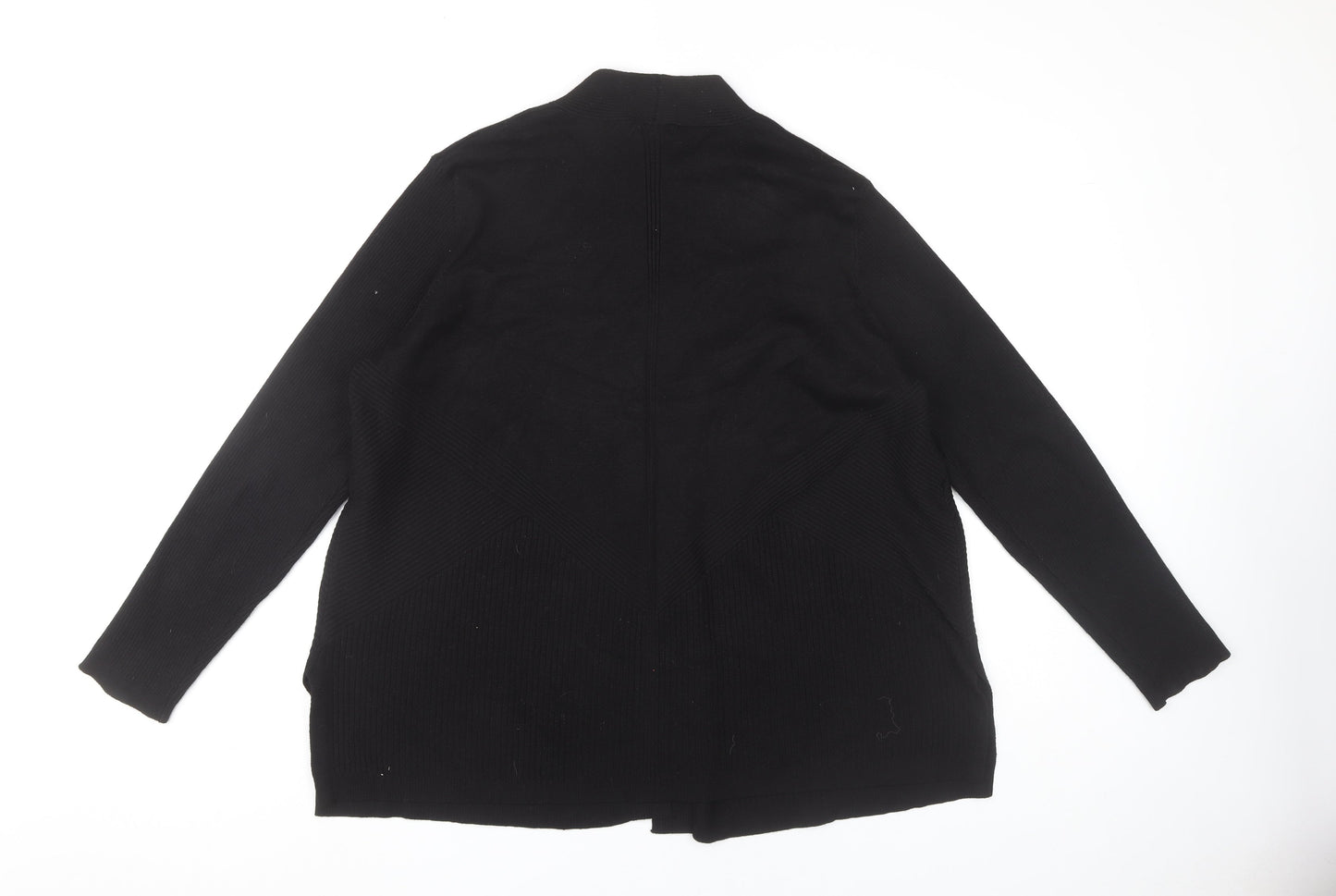 Verve Ami Womens Black Cardigan Size 18 Plus Long Sleeve Knit