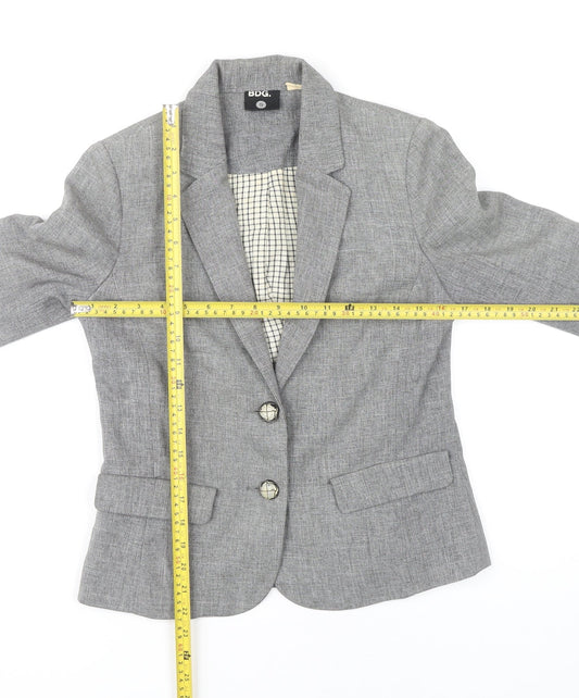BDG Boys Grey Blazer Jacket Size S Classic Two-Button Notch Lapel