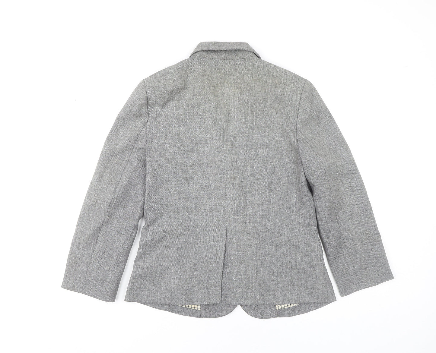 BDG Boys Grey Blazer Jacket Size S Classic Two-Button Notch Lapel