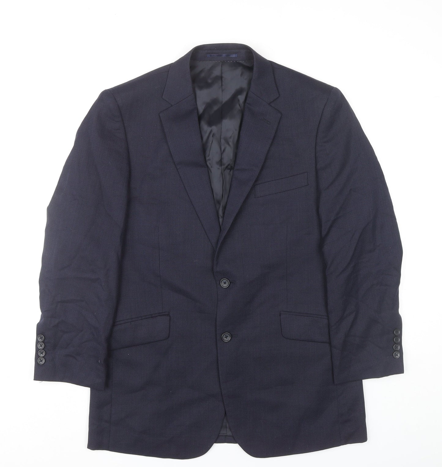 Brook Taverner Men’s Blue 38R Wool Blazer Jacket Classic Fit