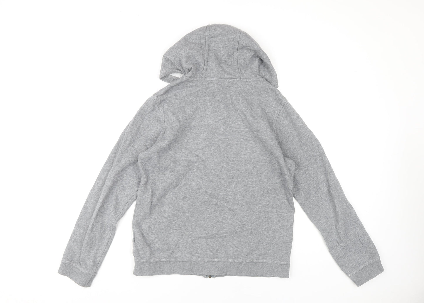 Nike Boys Grey Full Zip Hoodie XL (158-170cm) Cotton Blend Sportswear
