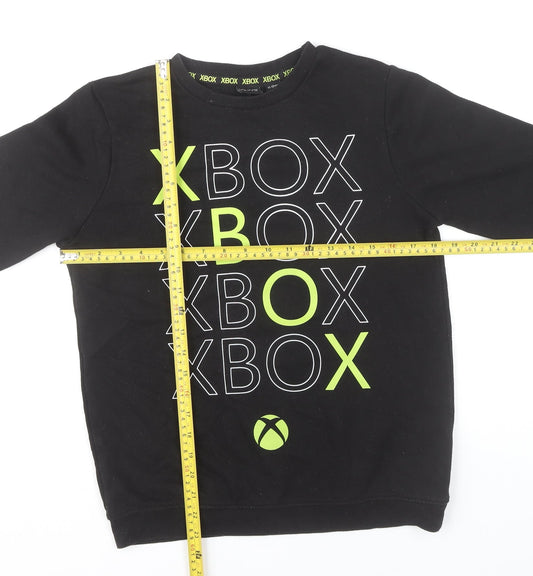 Xbox Boys Black 11-12 Years Pullover Sweatshirt Long Sleeve Graphic Logo