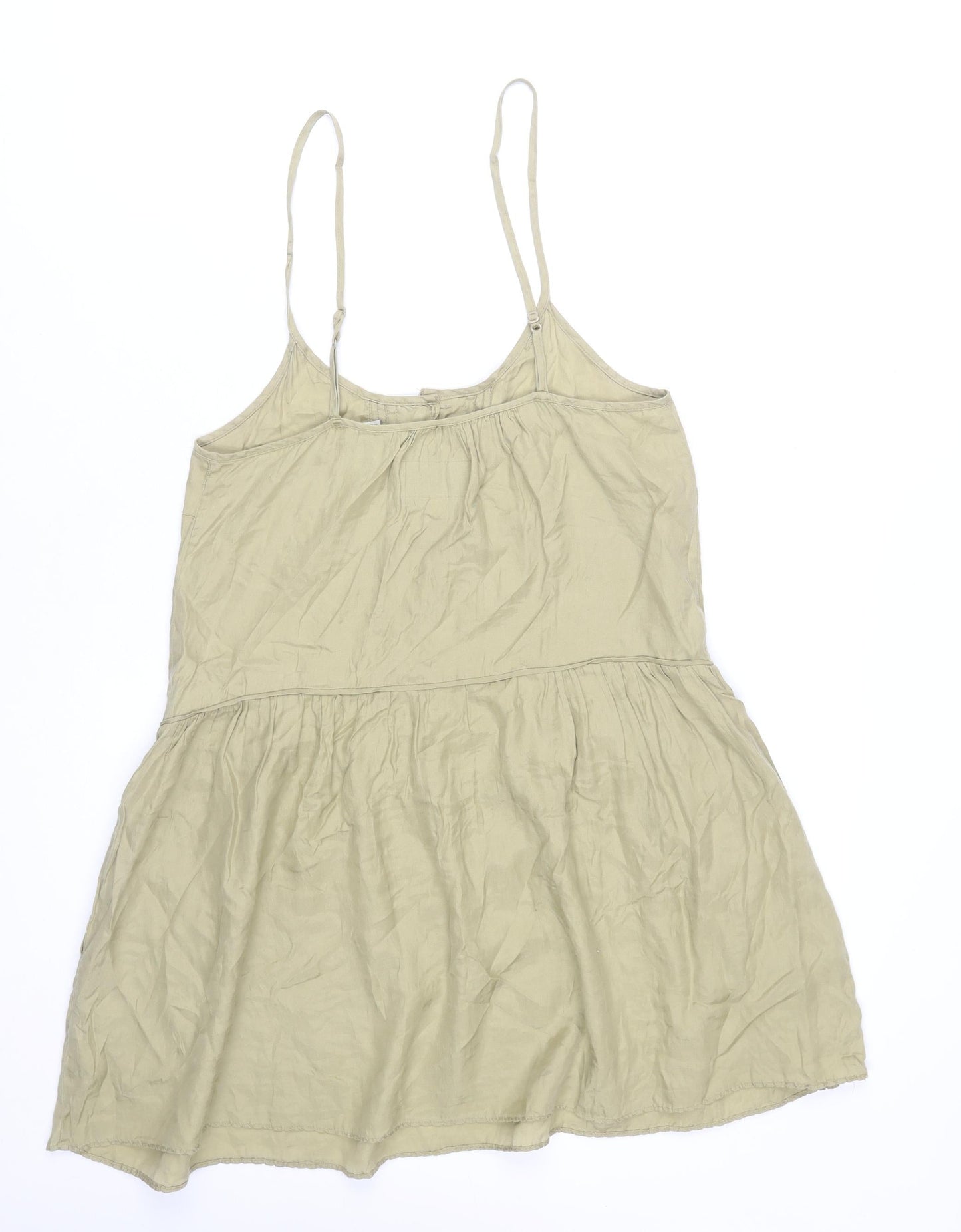 Jack Wills Women’s Beige Silk Cotton Slip Dress Size 8