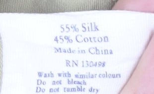 Jack Wills Women’s Beige Silk Cotton Slip Dress Size 8