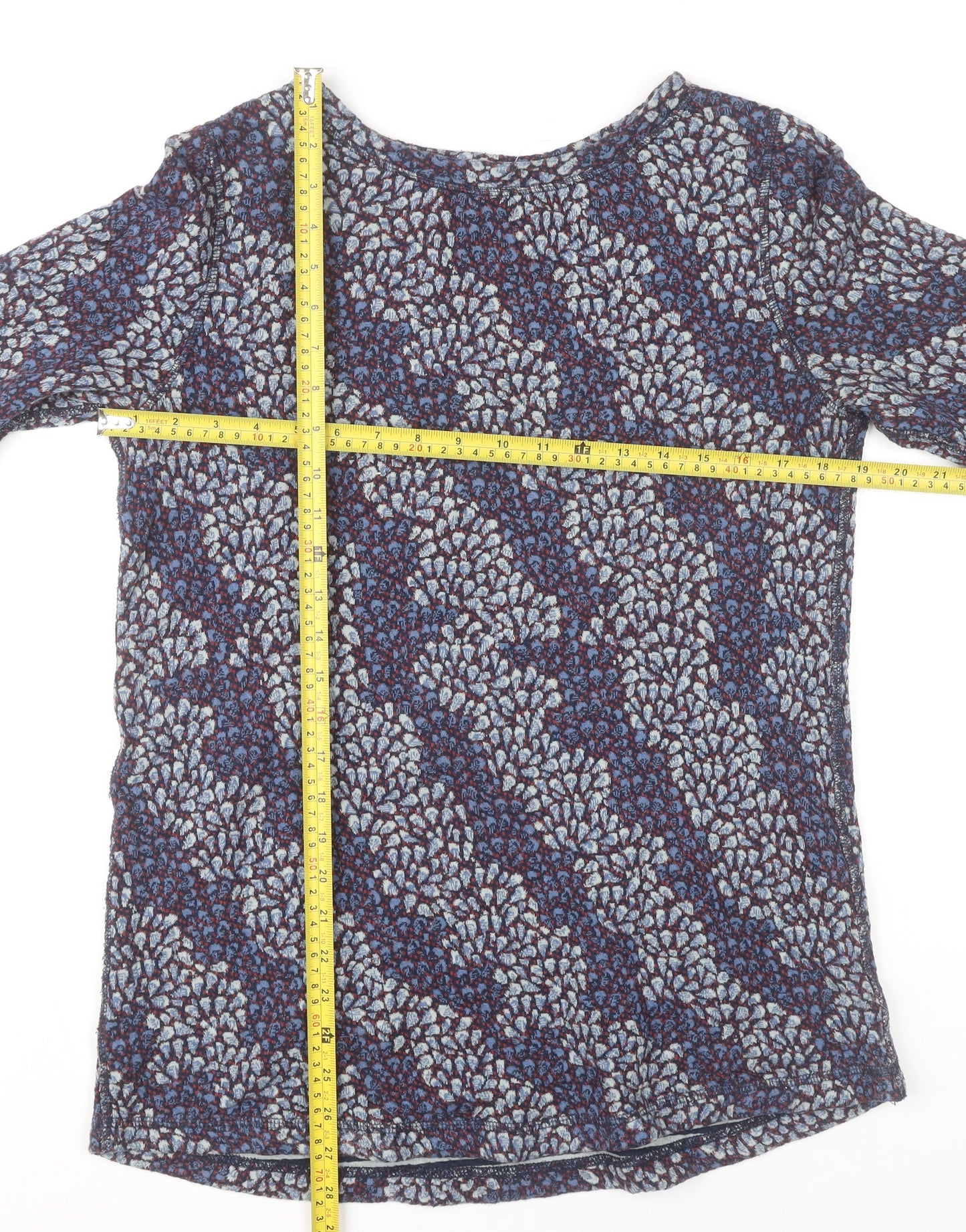 White Stuff Womens Multicoloured Floral Cotton Long Sleeve Blouse UK 10