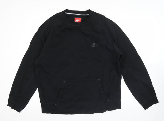 Nike Men's Black XL Pullover Sweatshirt Crew Neck Long Sleeve