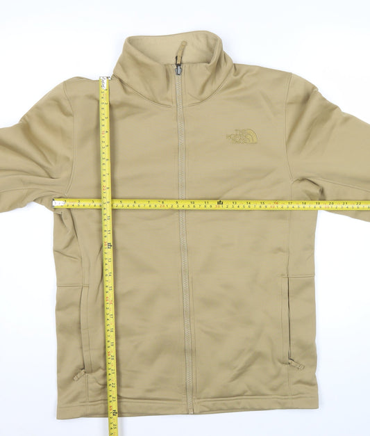 The North Face Mens Beige S Softshell Full Zip Jacket Outdoor
