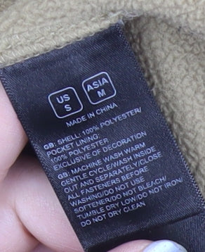 The North Face Mens Beige S Softshell Full Zip Jacket Outdoor