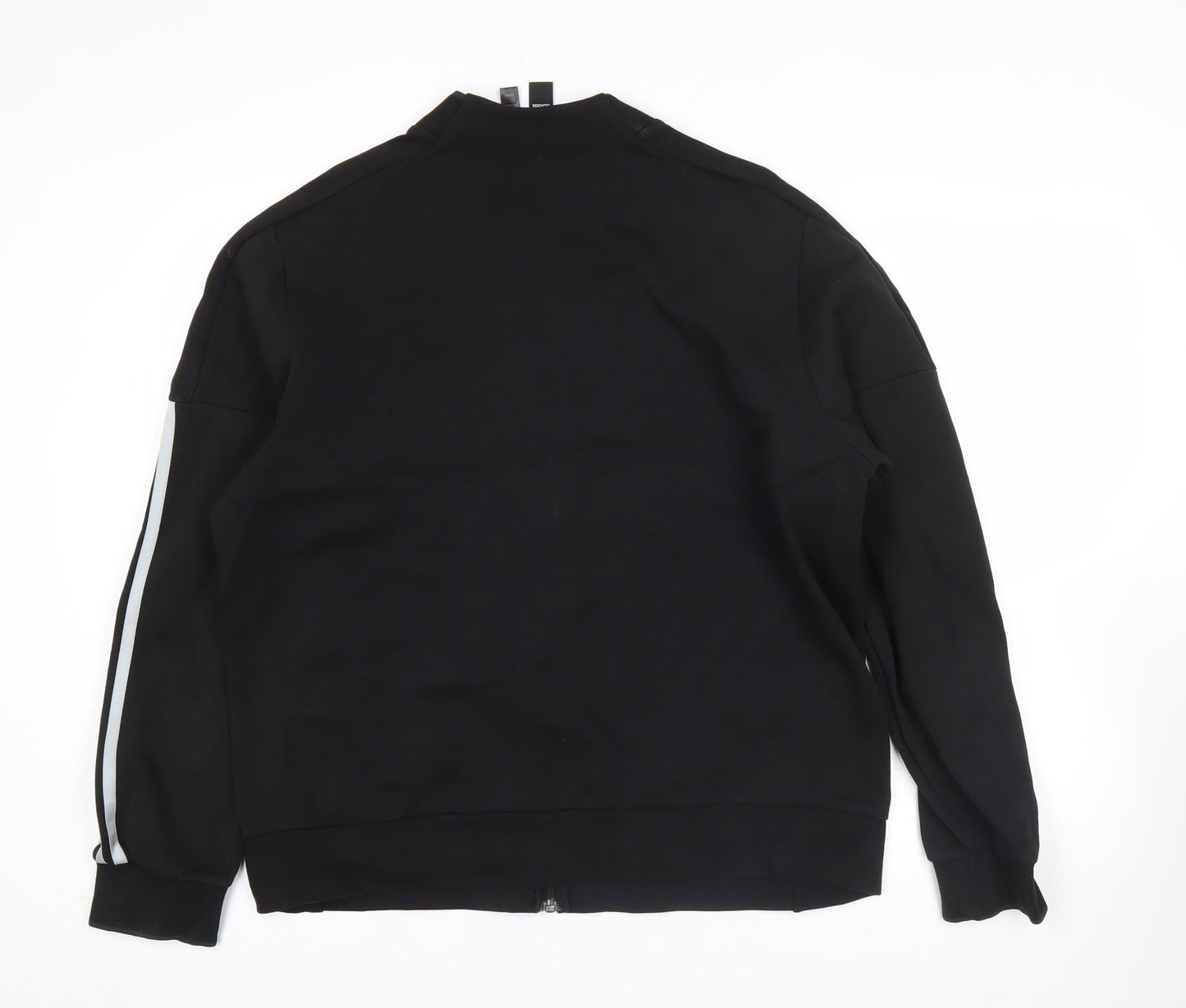 Adidas Men's Black Track Jacket L Full Zip Sportswear