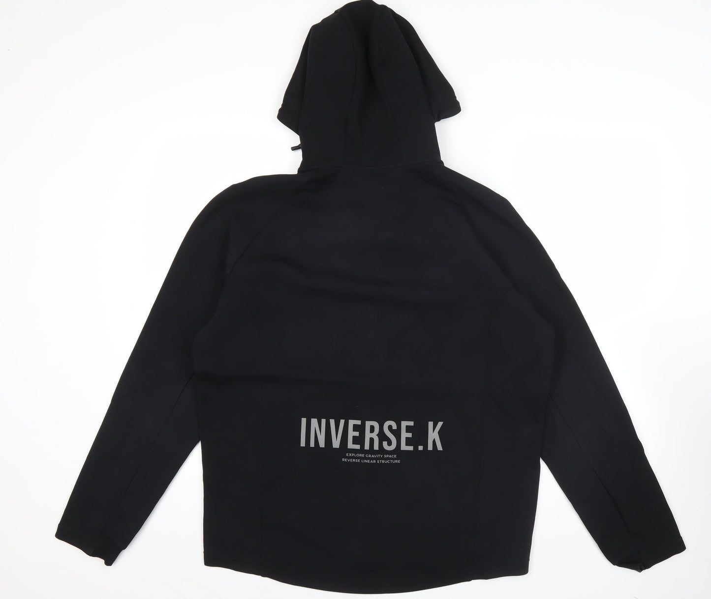 Kappa Men’s Black XL Full Zip Hoodie Jacket with Logo
