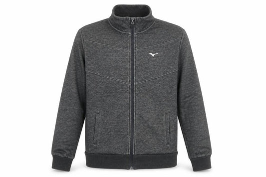 Mizuno Men's Grey L Track Jacket Full Zip Sportswear