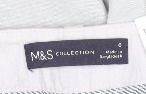 Marks and Spencer Womens Grey Size 6 Chino Trousers Workwear