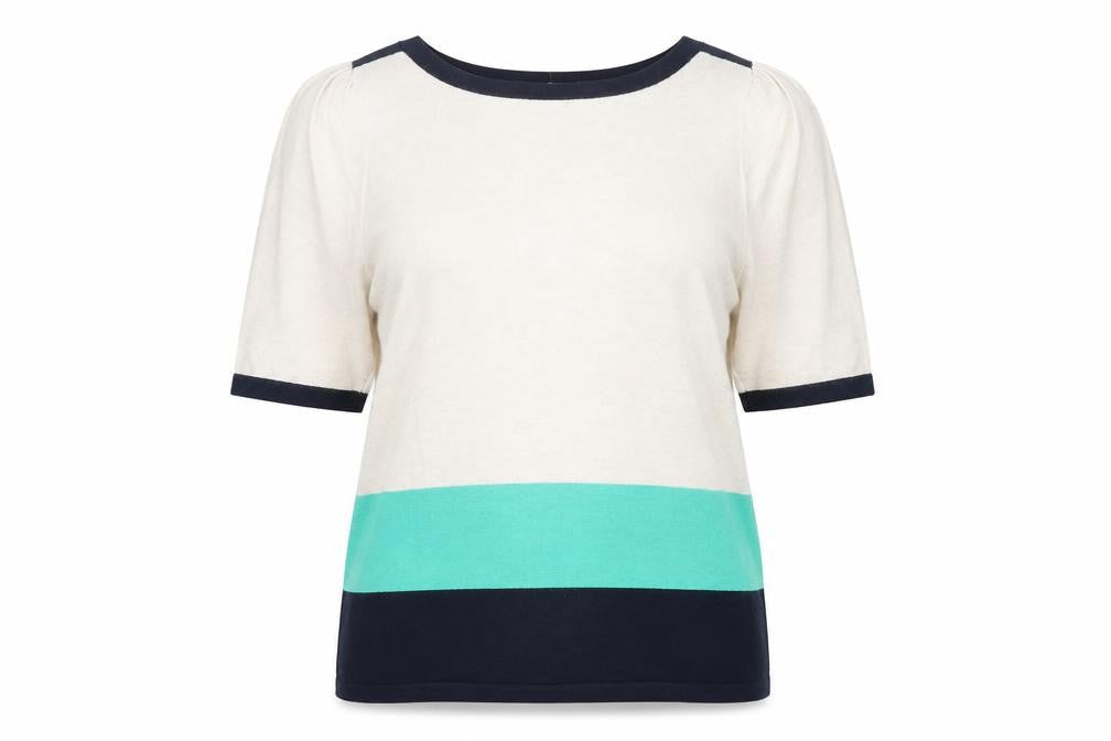 Marks and Spencer Womens Multicoloured Striped Jumper UK 8 Pullover