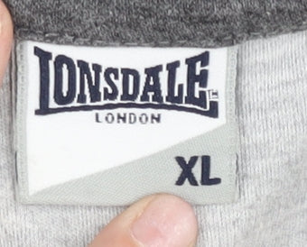Lonsdale Men’s Grey XL Tank Top Sports Vest Gym Training