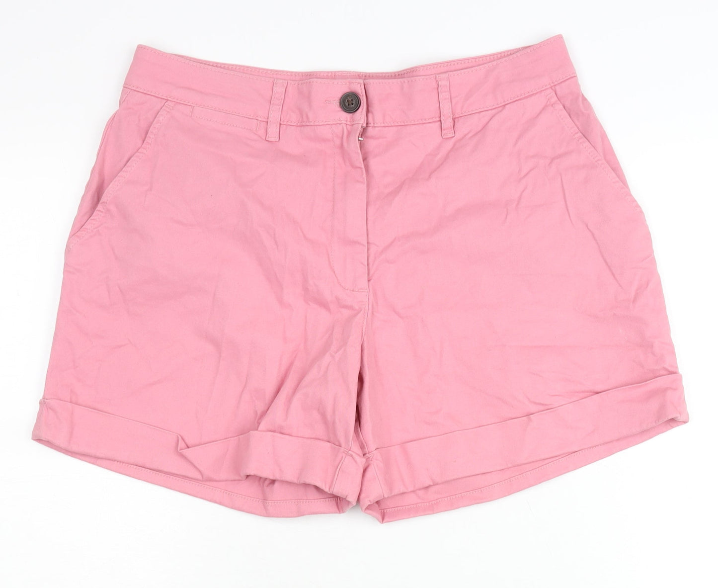 Crew Clothing Womens Pink Chino Shorts Size 12 Regular Fit