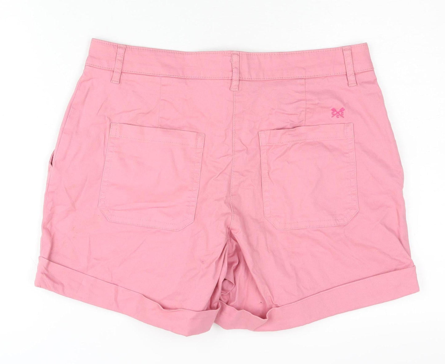 Crew Clothing Womens Pink Chino Shorts Size 12 Regular Fit