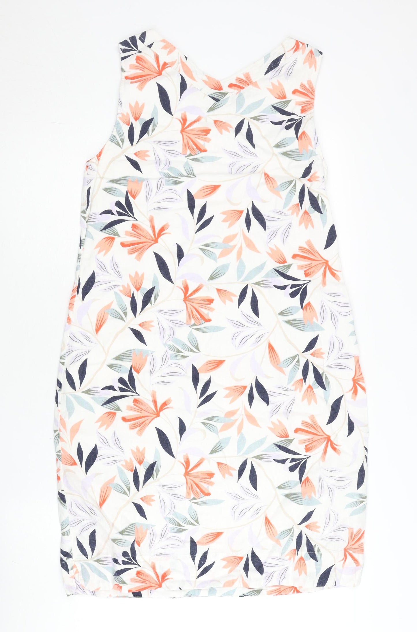Marks and Spencer Womens Multicoloured Floral Shift Dress Size 10