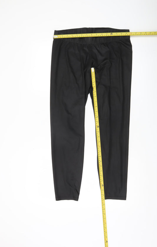 Noisy May Women’s Black Leggings L Elastic Waist Stretch Activewear