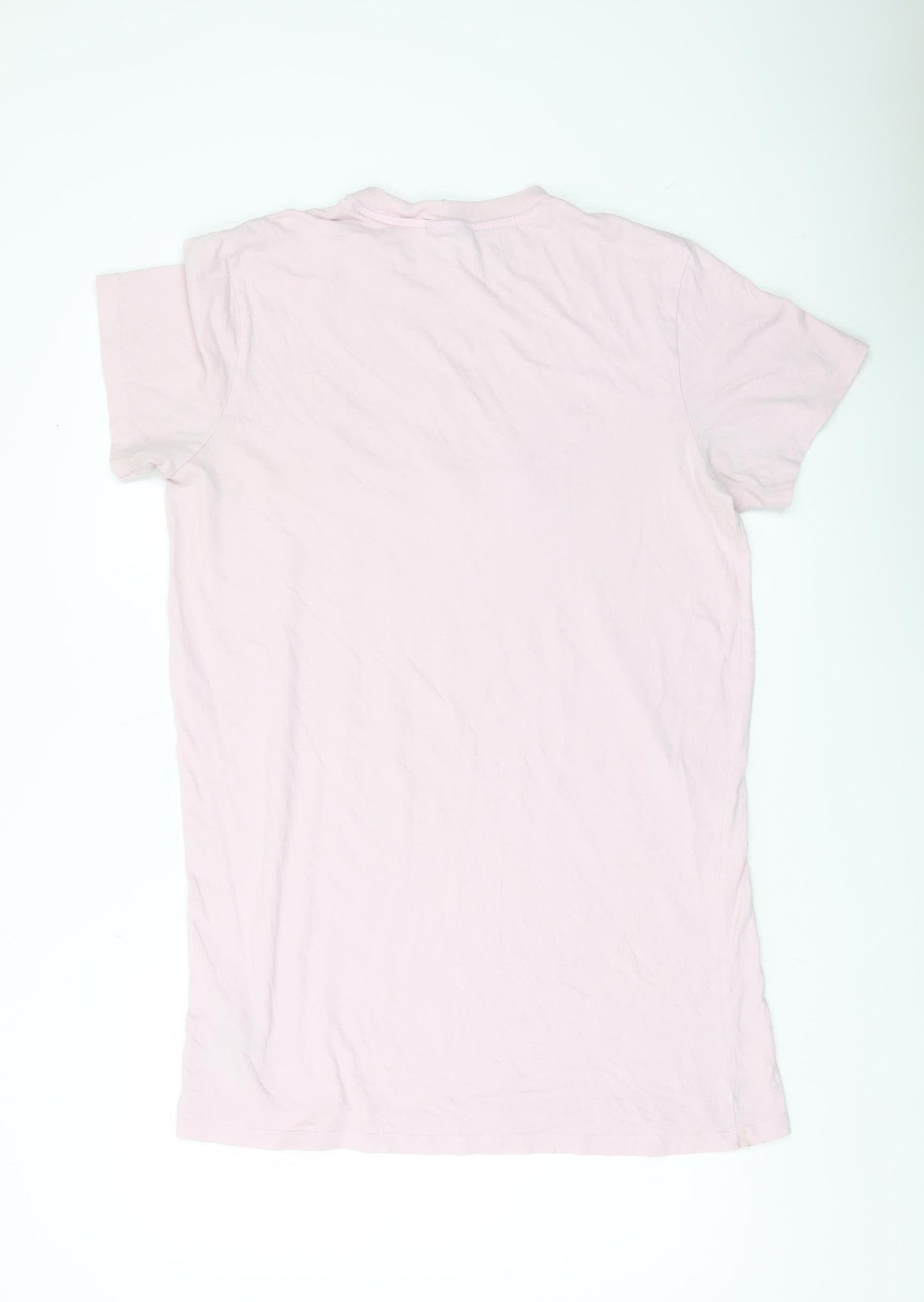 Adidas Womens Pink Cotton T-Shirt Dress Size 14 Casual Sportswear
