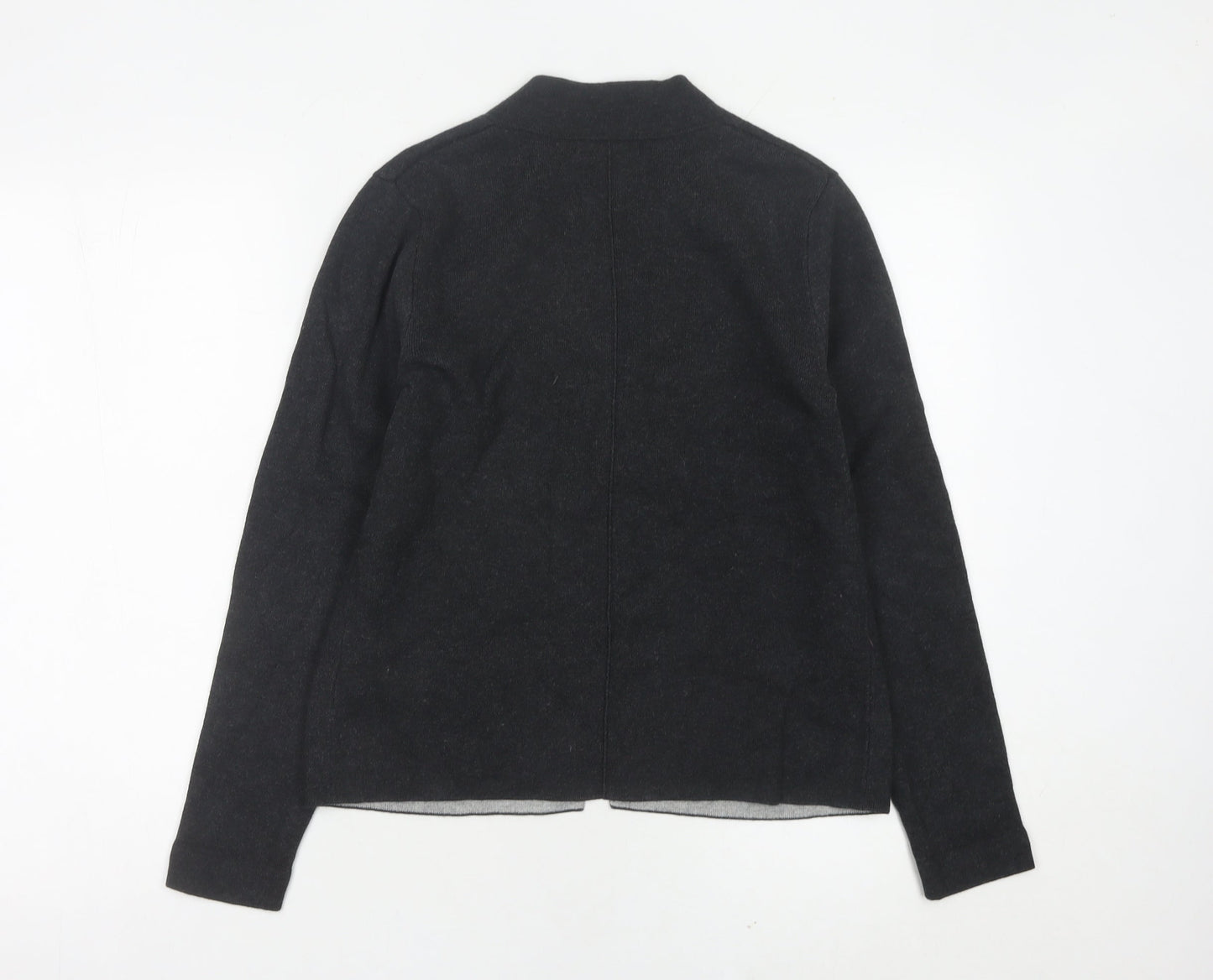 White Stuff Womens Black Knit Cardigan UK 6 Cotton Cashmere Blend