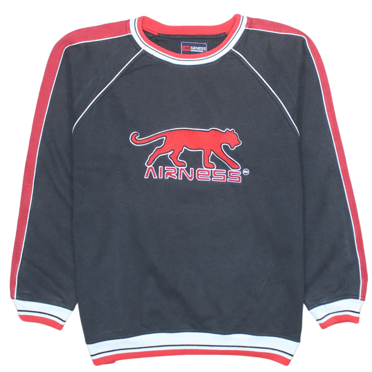 Airness Men’s Black Red XL Pullover Sweatshirt Graphic Logo Sportswear