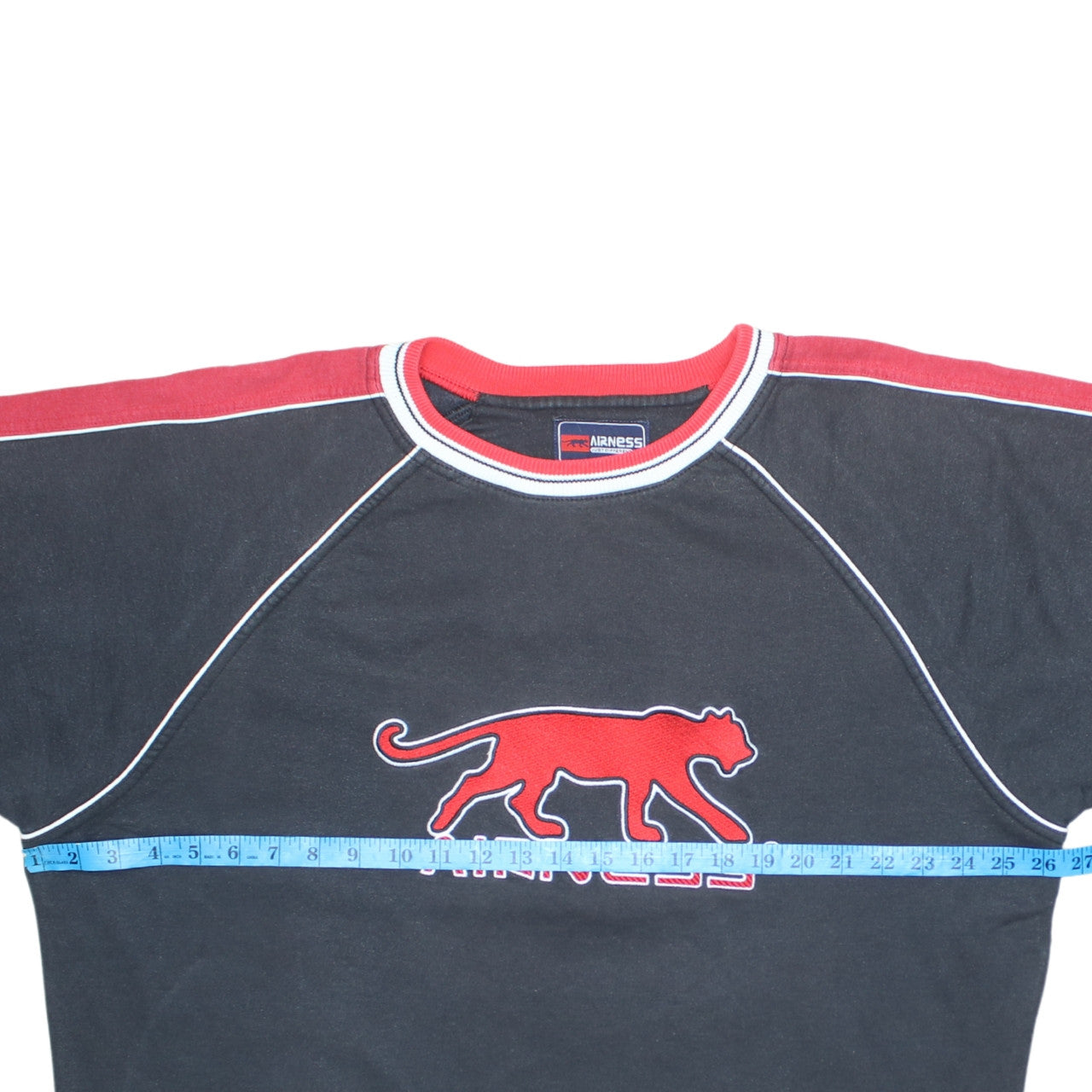 Airness Men’s Black Red XL Pullover Sweatshirt Graphic Logo Sportswear