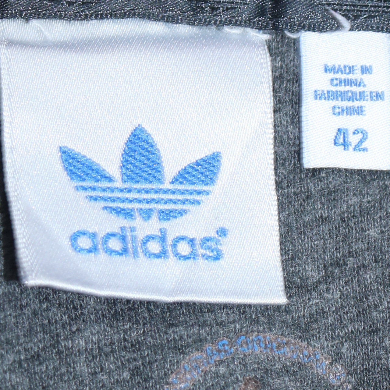 Adidas Womens Grey Hoodie Sweatshirt UK 14 Logo Pullover
