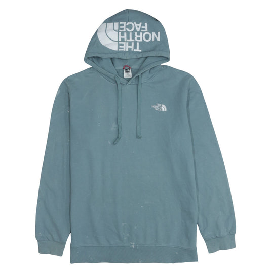 The North Face Men’s Blue Pullover Hoodie XL Logo Outdoor Fleece