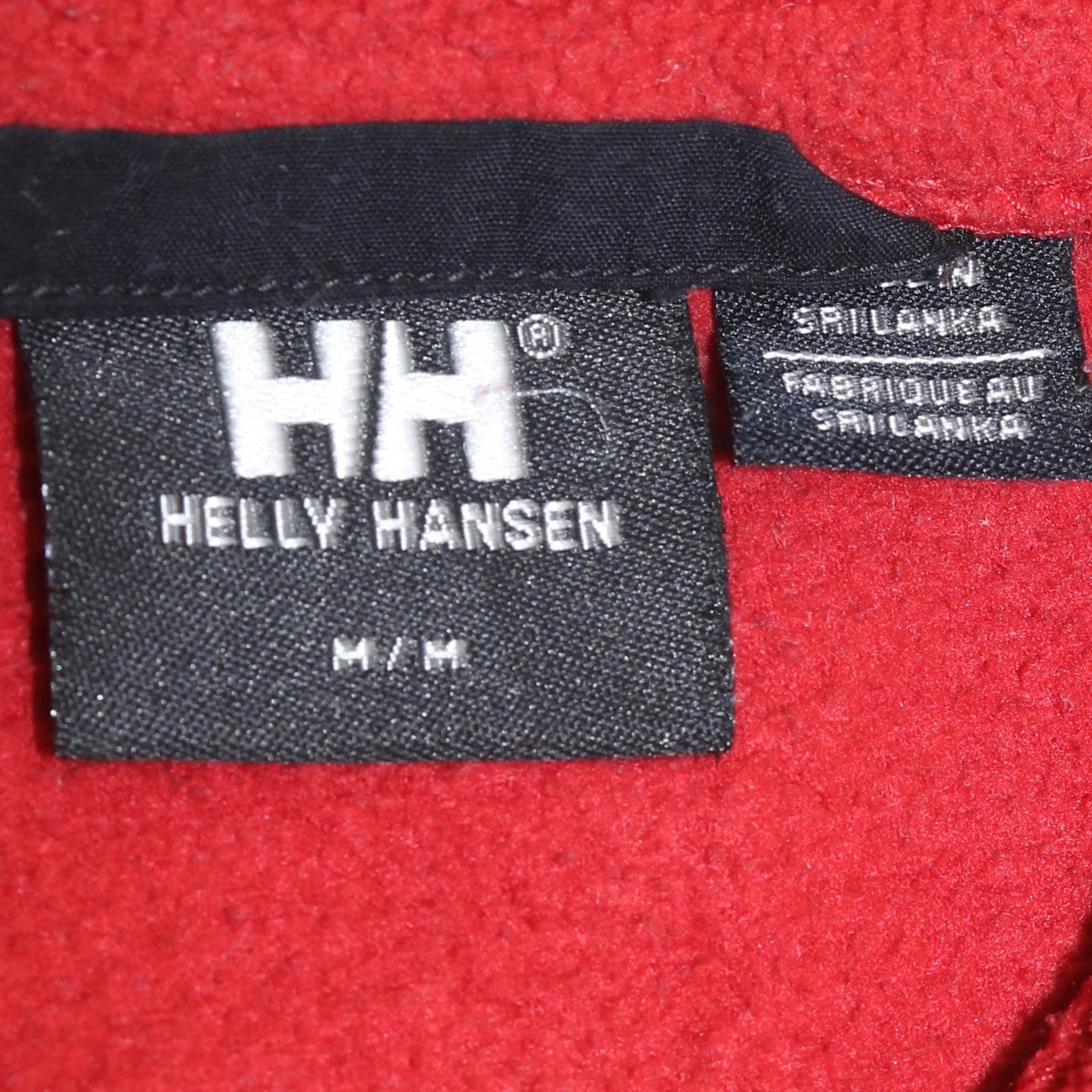 Helly Hansen Men's Red Fleece Jacket M Full Zip Outdoor Hiking