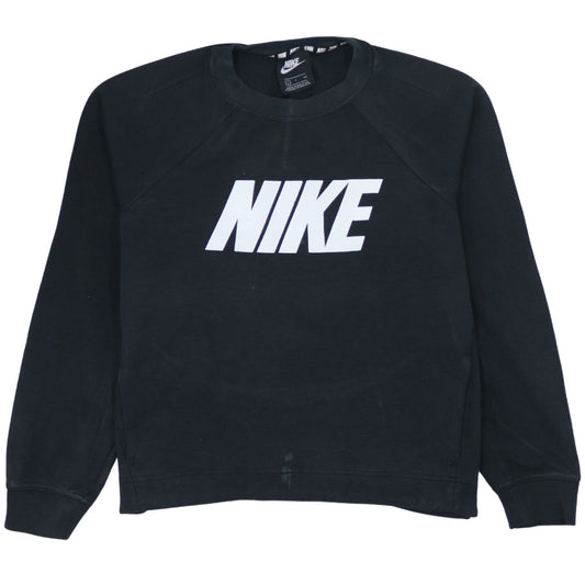Nike Women’s Black Pullover Graphic Logo Sweatshirt Small