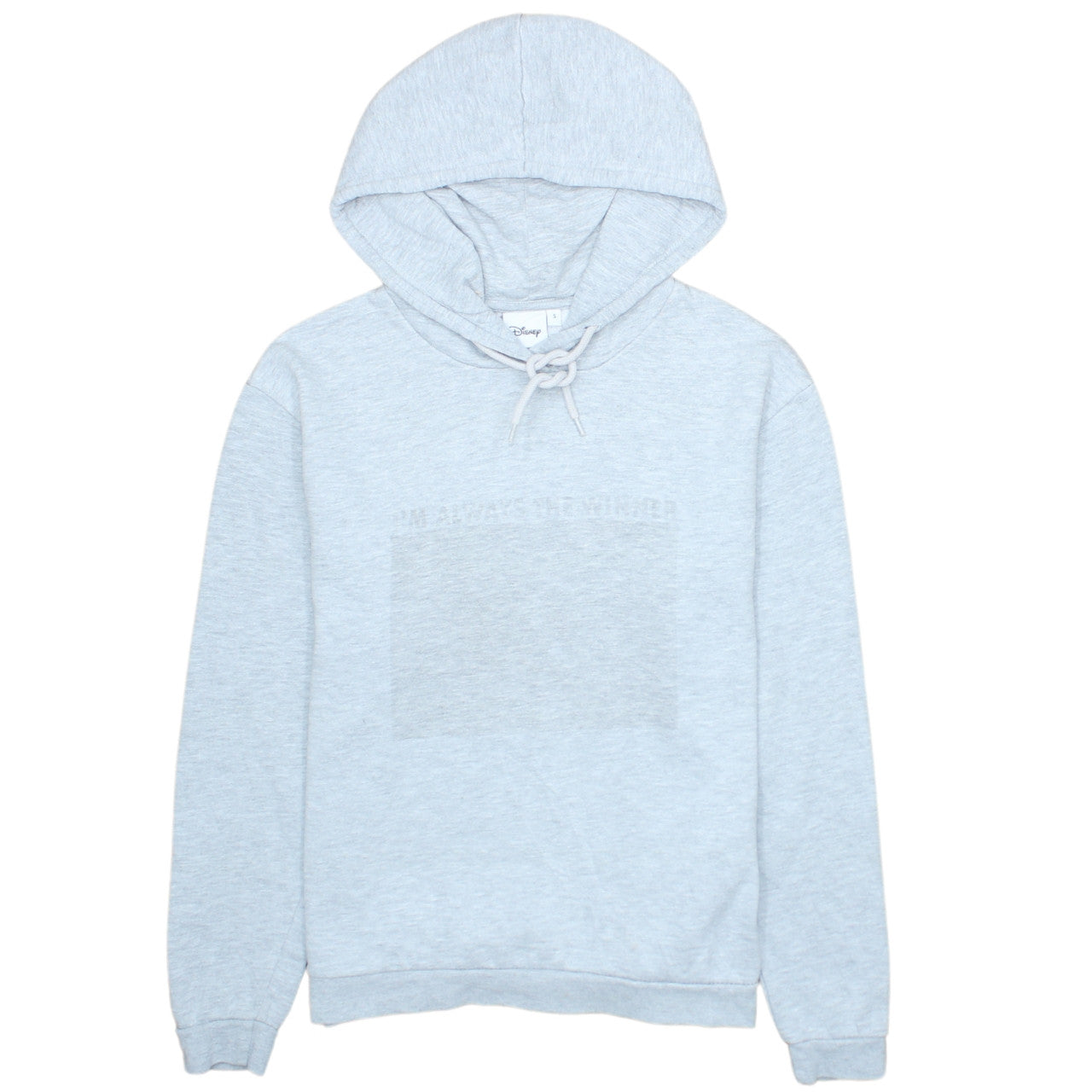 Disney Womens Grey Pullover Hoodie Size S Cotton Blend Casual