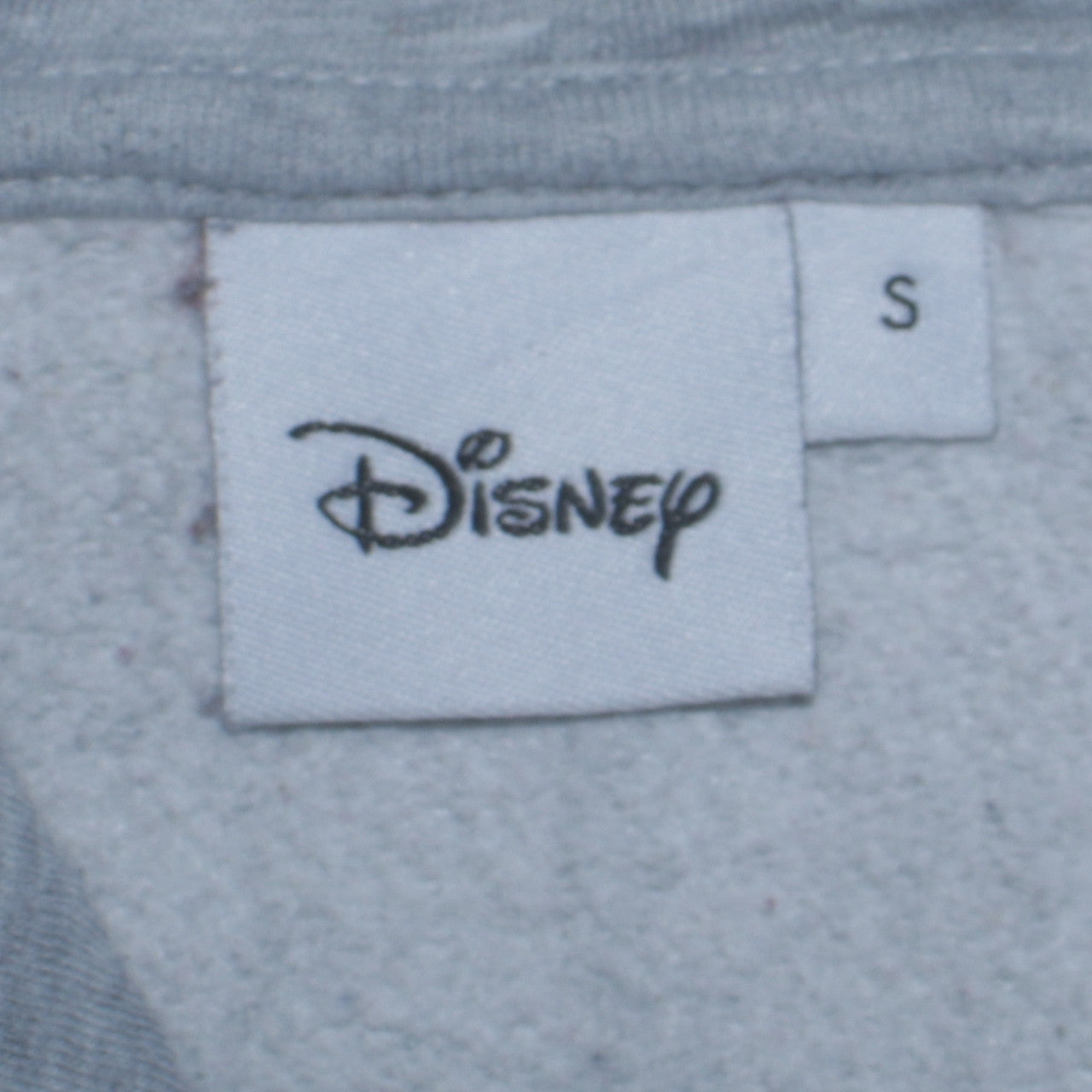 Disney Womens Grey Pullover Hoodie Size S Cotton Blend Casual