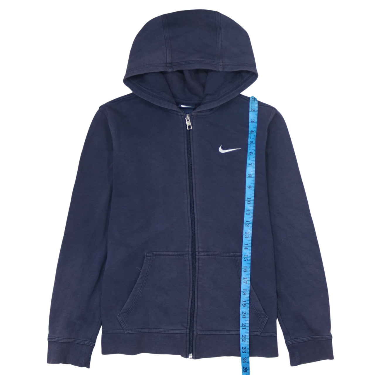 Nike Boys Blue Full Zip Hoodie Sweatshirt 13-15Y XL Fleece Sportswear