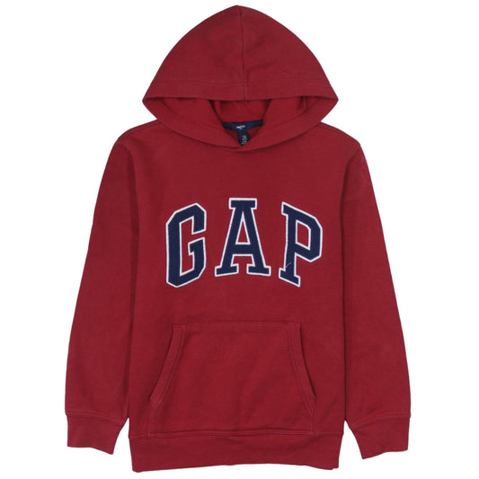 GAP Boys Red Pullover Hoodie 12 Years Logo Graphic Sweatshirt